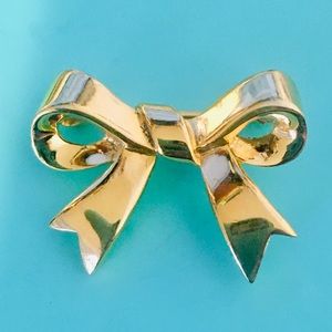 Accents by Hallmark Gold Bow Brooch,NWT